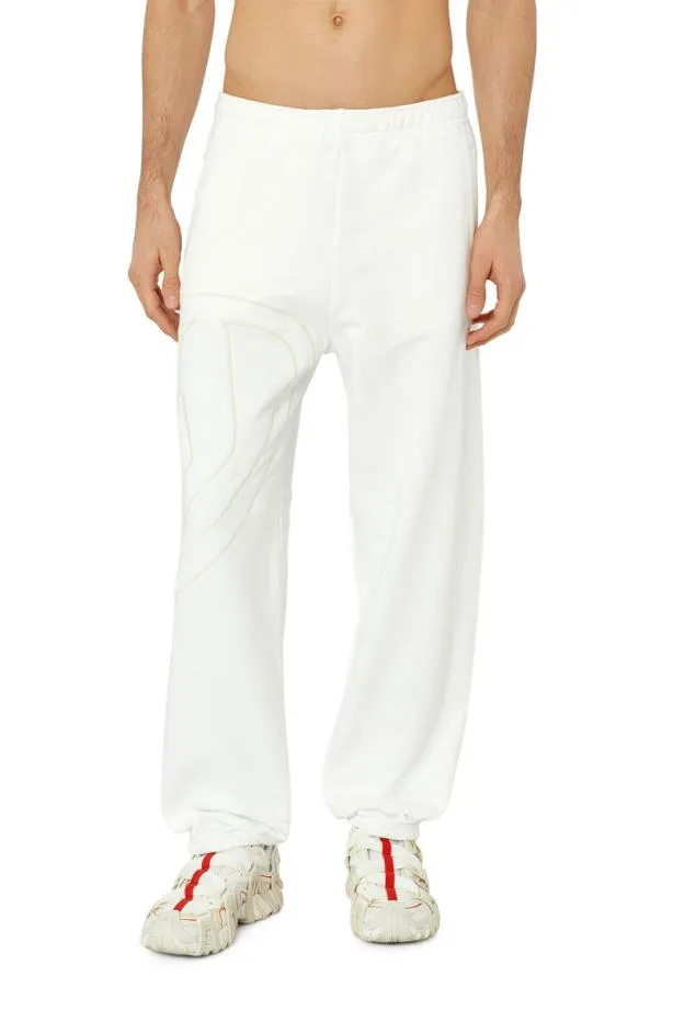 Diesel Pmarkymegoval White Men Pants and Shorts