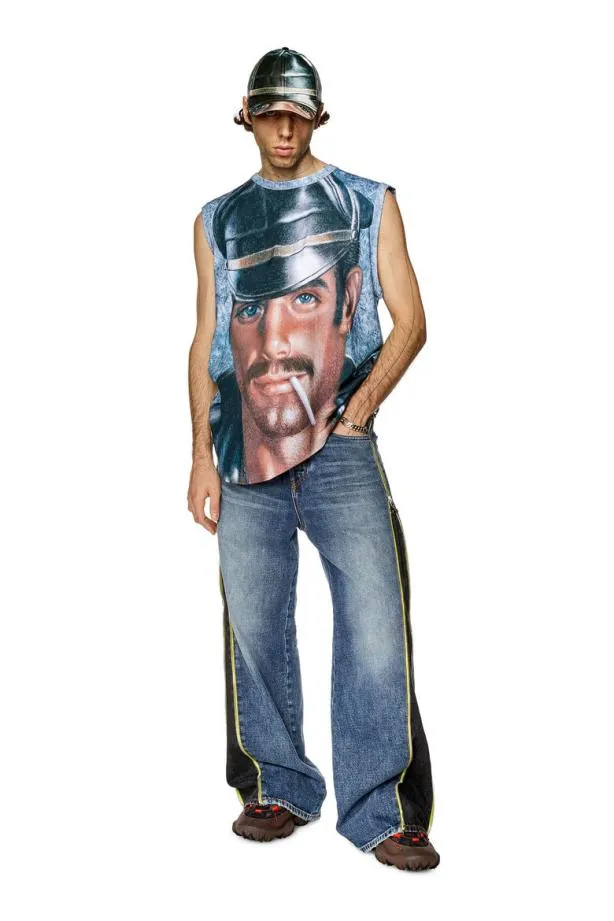 Diesel Prtbiscolonger Azure MenWomen TShirts and Polos