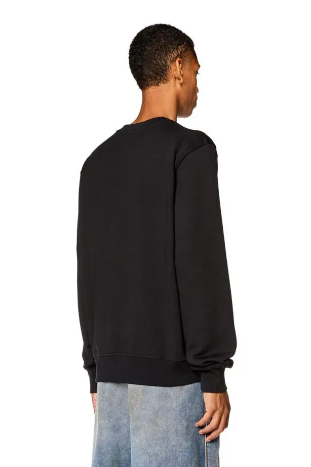 Diesel Sginnl2 Black Men Sweatshirts and Hoodies