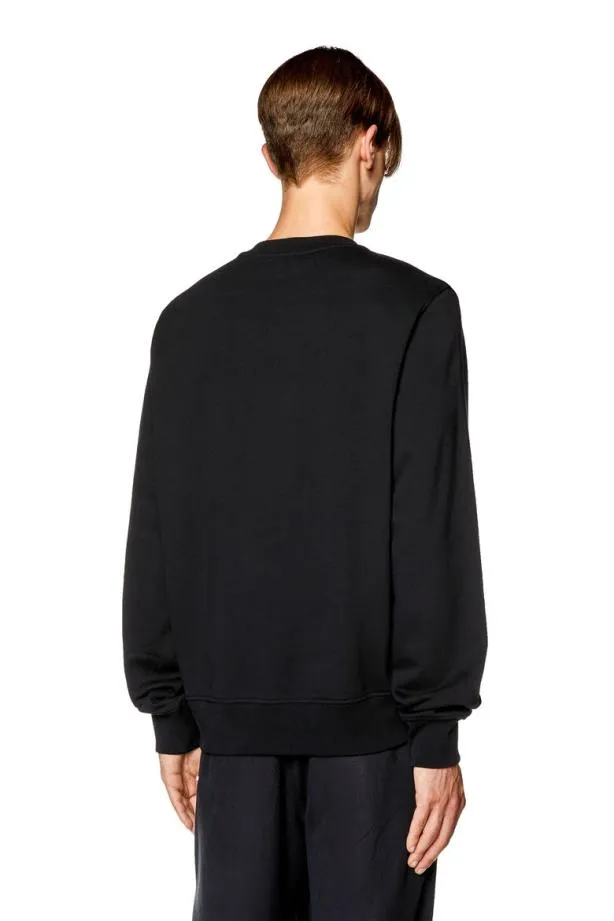 Diesel Sginnl3 Black Men Sweatshirts and Hoodies