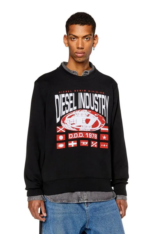 Diesel Sginnl4 900 Men Sweatshirts and Hoodies