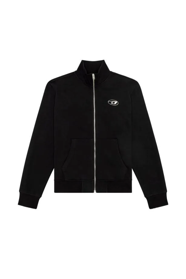 Diesel Sginnizipod Black Men Sweatshirts and Hoodies