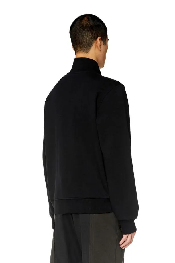 Diesel Sginnizipod Black Men Sweatshirts and Hoodies