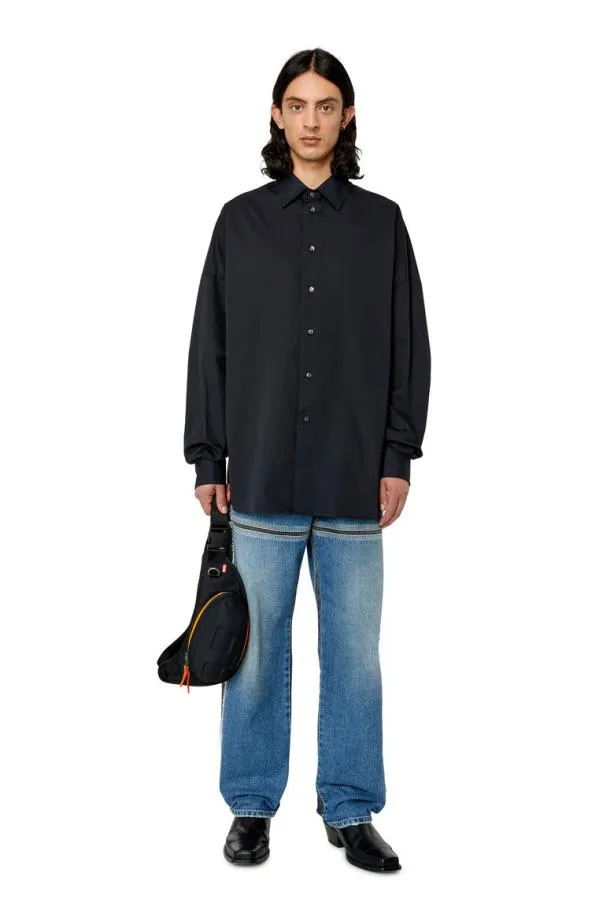 Diesel Slimologo Black Men Shirts