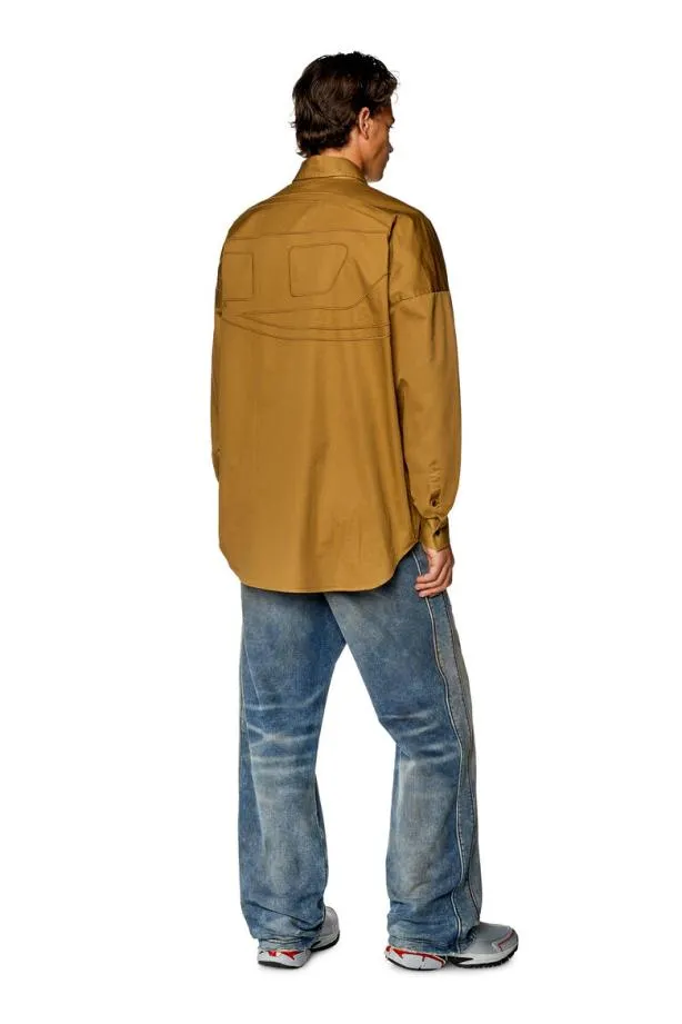Diesel Slimologo Light Brown Men Shirts