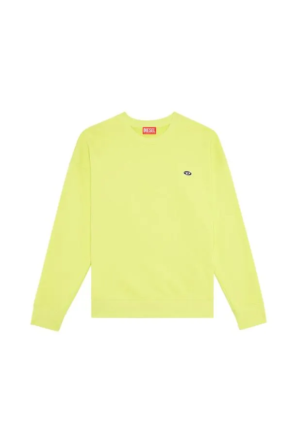 Diesel Srobdovalpj Yellow Fluo Men Sweatshirts and Hoodies