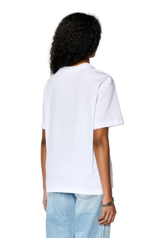 Diesel Tdannyl1 White Women TShirts and Tops