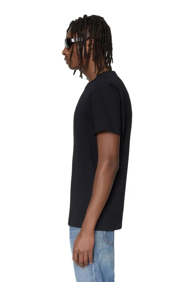 Diesel Tdiegord Black Men TShirts and Polos