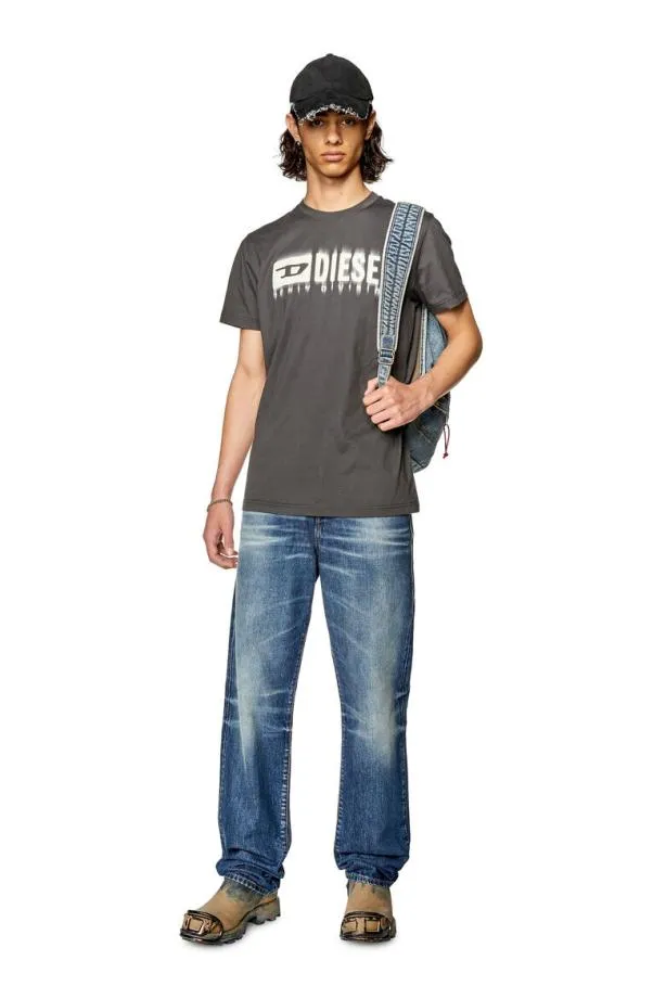 Diesel Tdiegorl6 Dark Grey Men TShirts and Polos