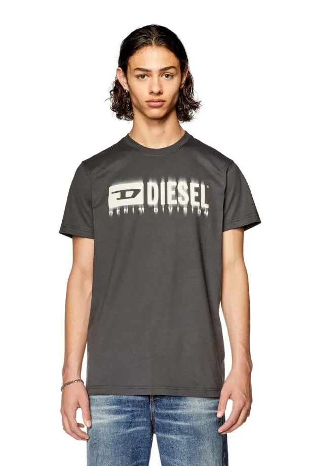 Diesel Tdiegorl6 Dark Grey Men TShirts and Polos