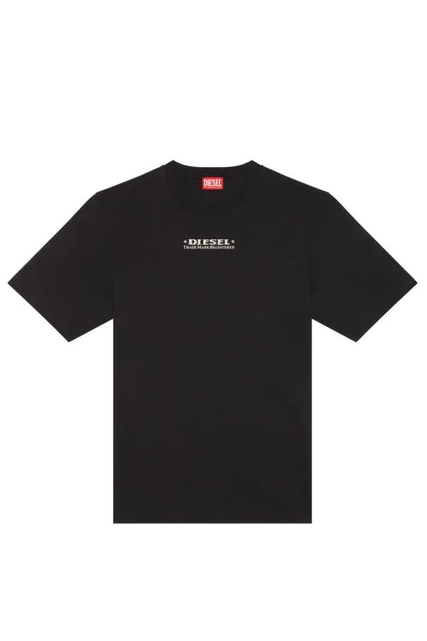 Diesel Tjustl4 Black Men TShirts and Polos