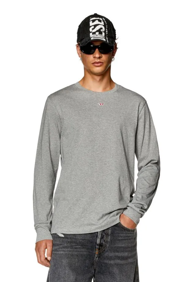 Diesel Tjustlsd Light Grey Men TShirts and Polos