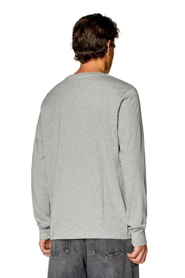 Diesel Tjustlsd Light Grey Men TShirts and Polos