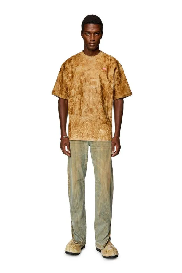 Diesel Tmassi Light Brown Men TShirts and Polos