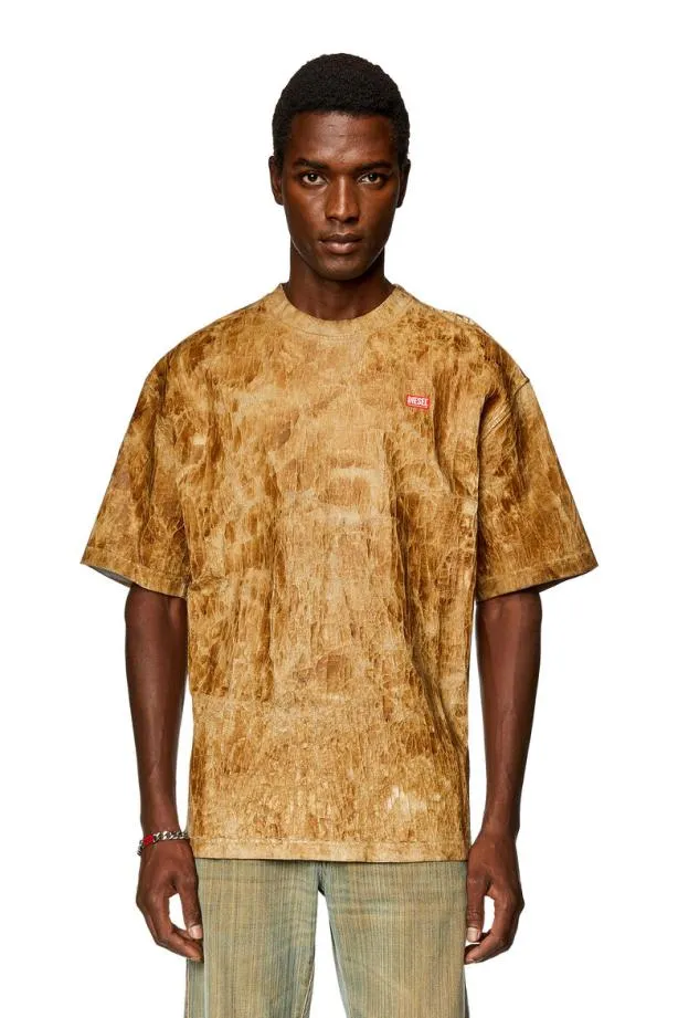 Diesel Tmassi Light Brown Men TShirts and Polos