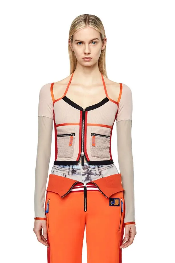 Diesel Ttokat Pinkred Women TShirts and Tops