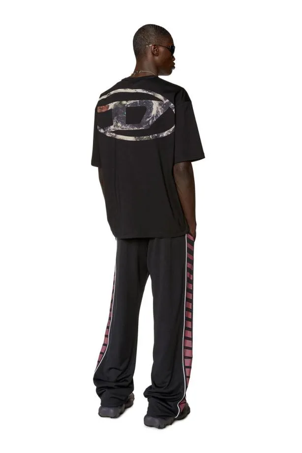 Diesel Twashl6 Black Men TShirts and Polos