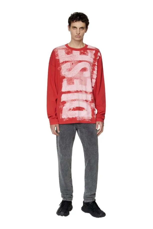 Diesel Twasrib Red Men TShirts and Polos