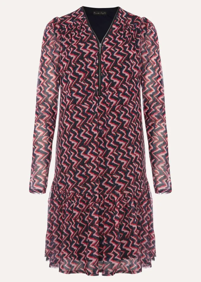 Dorathy Zig Zag Mesh Dress Multicoloured Women Phase Eight Dresses