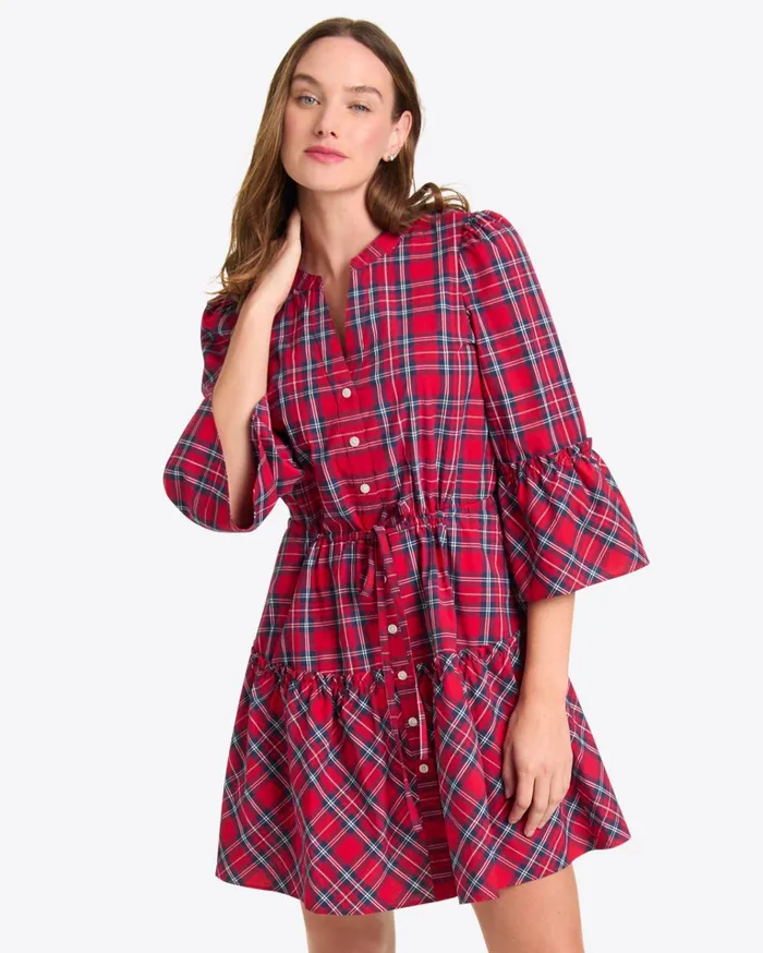 Draper James Avery Shirtdress In Angie Plaid Women Dresses