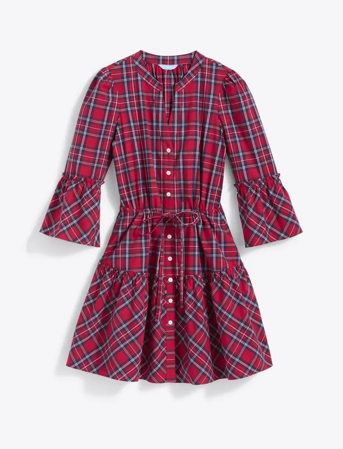 Draper James Avery Shirtdress In Angie Plaid Women Dresses