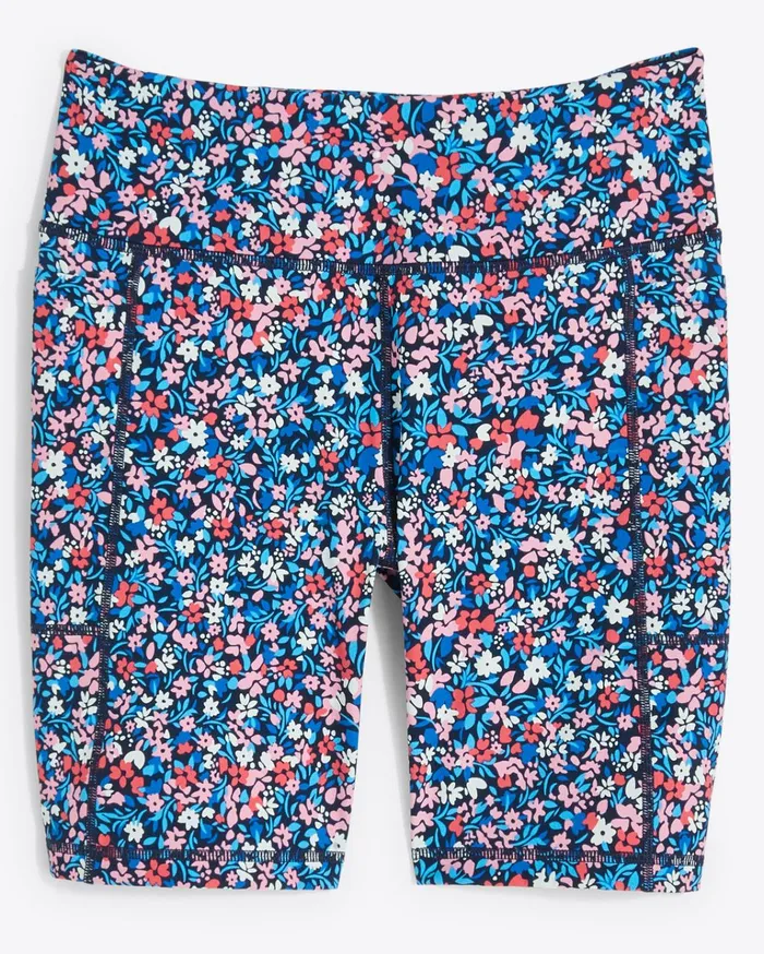 Draper James Bike Shorts In Allover Ditsy Floral Women Sport