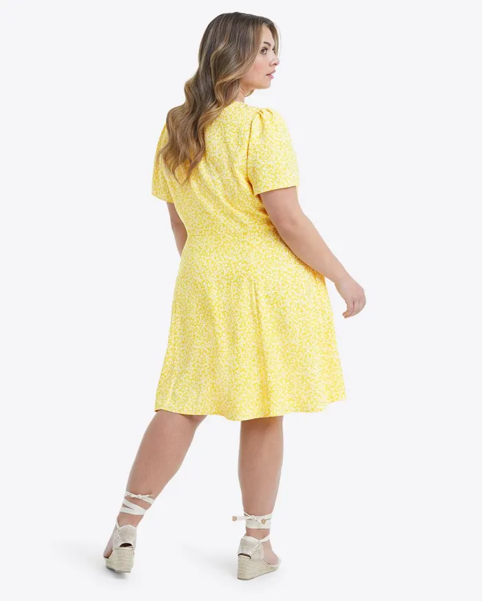Draper James Bonnie Mini Dress In Golden Floral Women Dresses