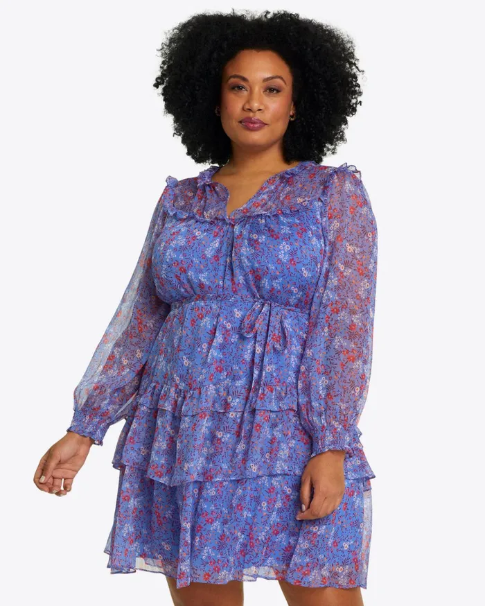 Draper James Brandi Tie Waist Dress In Garden Posy Women Dresses