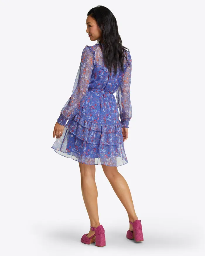 Draper James Brandi Tie Waist Dress In Garden Posy Women Dresses
