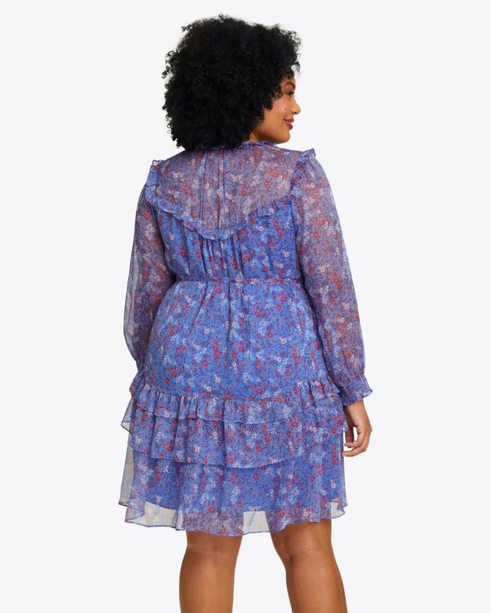 Draper James Brandi Tie Waist Dress In Garden Posy Women Dresses