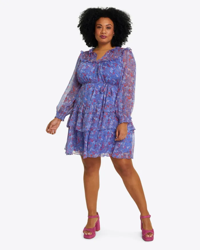 Draper James Brandi Tie Waist Dress In Garden Posy Women Dresses