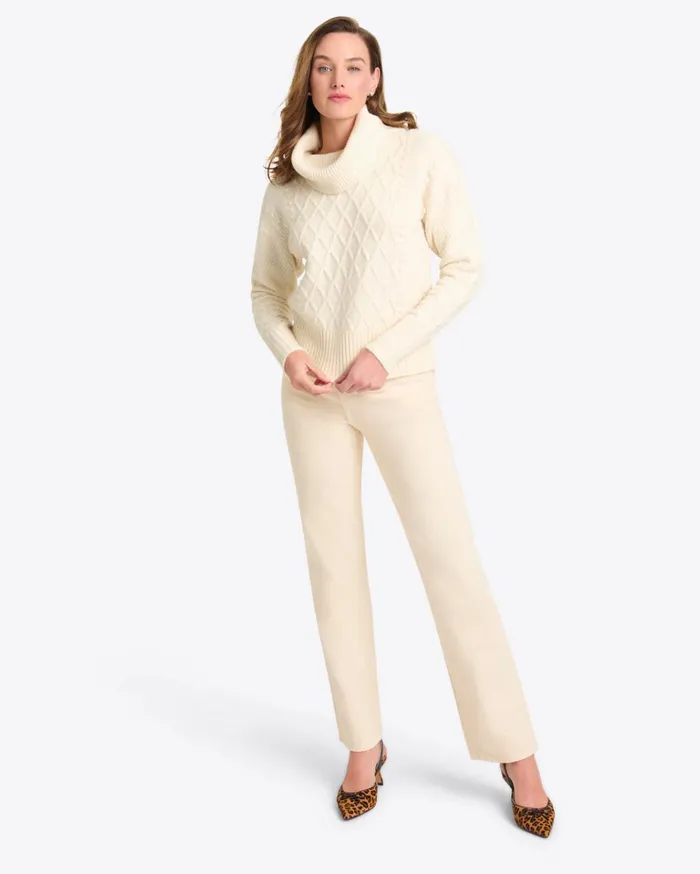 Draper James Cowl Neck Sweater Women Tops