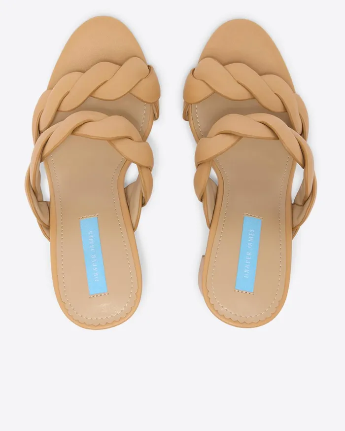 Draper James Dolly Heel Sandal In Natural Women Heels