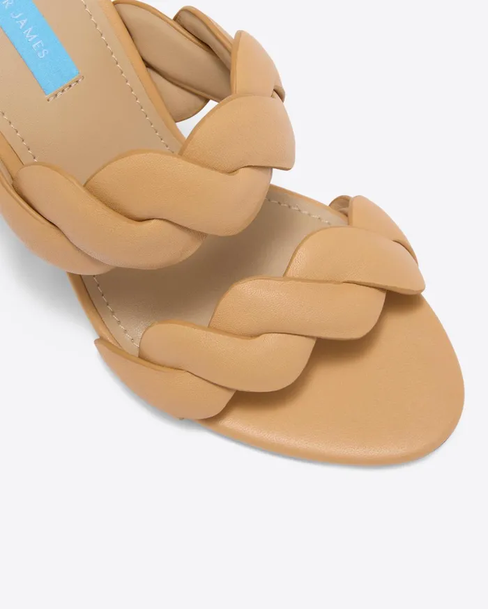 Draper James Dolly Heel Sandal In Natural Women Heels