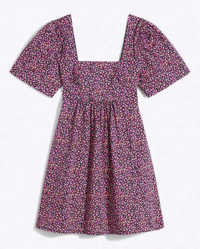Draper James Dottie Babydoll Dress In Ditsy Poppy Women Dresses