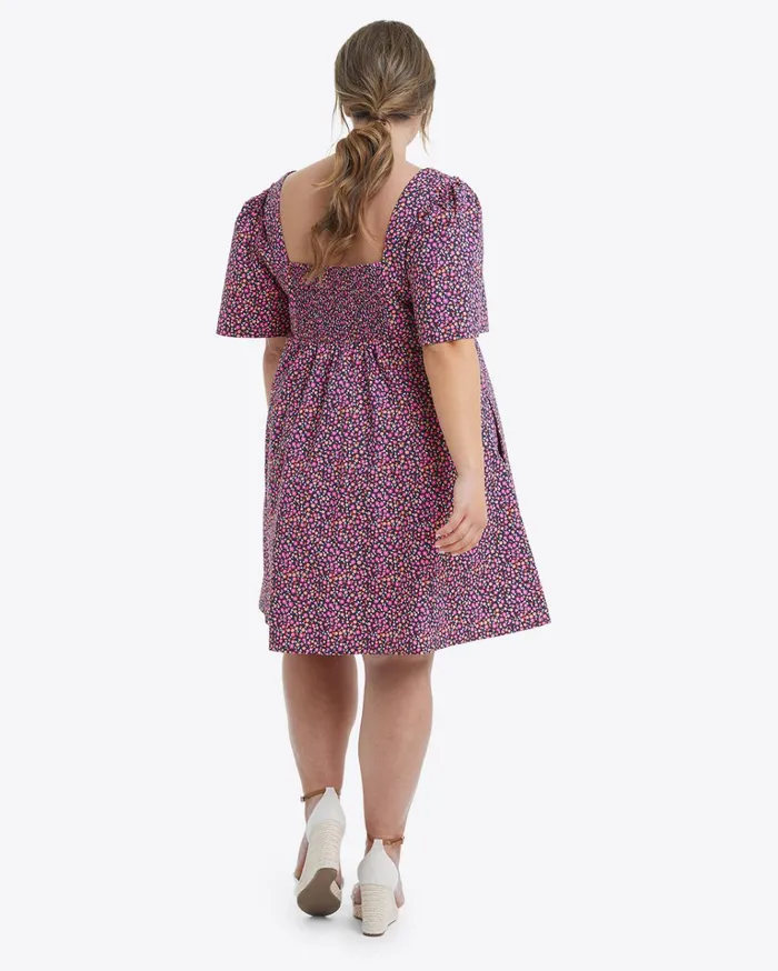 Draper James Dottie Babydoll Dress In Ditsy Poppy Women Dresses