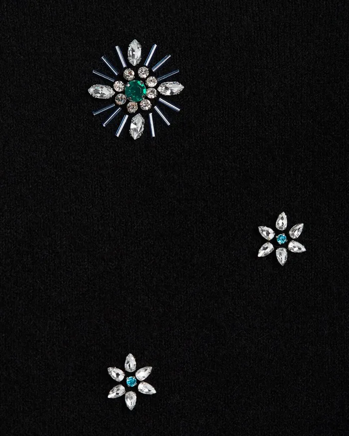 Draper James Embellished Crewneck Sweater Women Sweaters