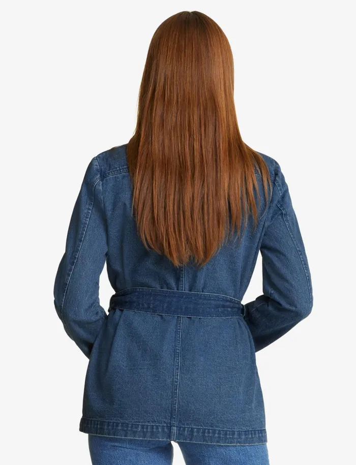 Draper James Field Jacket In Dark Wash Denim Women DJ X Tretorn