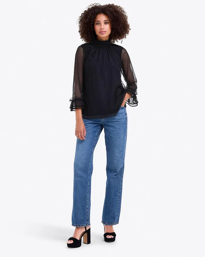 Draper James Ingrid Top In Tulle Women Tops