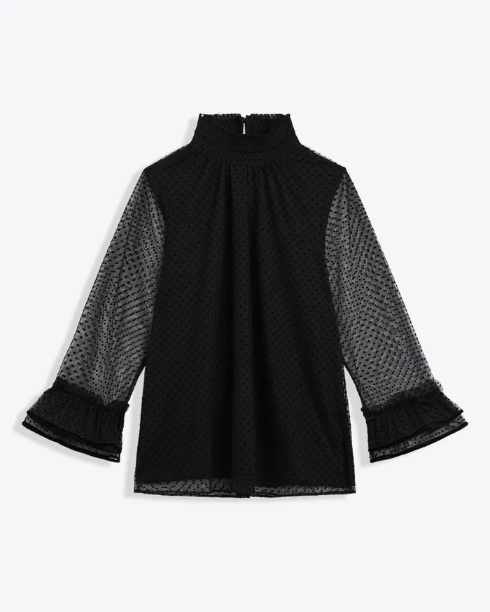 Draper James Ingrid Top In Tulle Women Tops