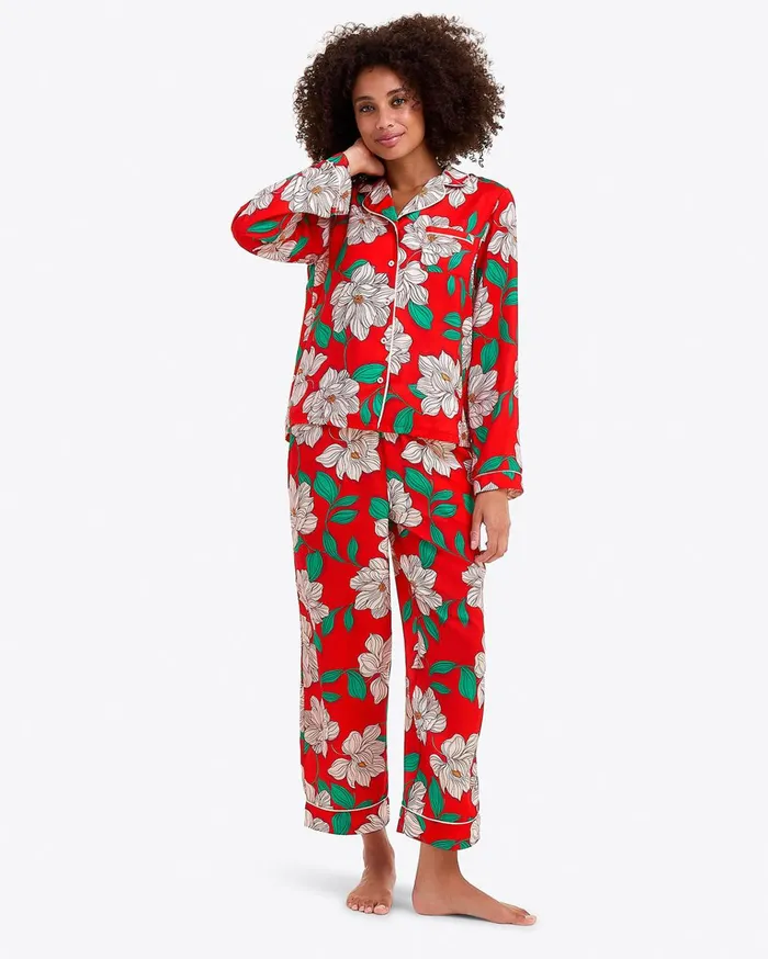 Draper James Long Sleeve Pajama Set Women Lounge and Pajamas