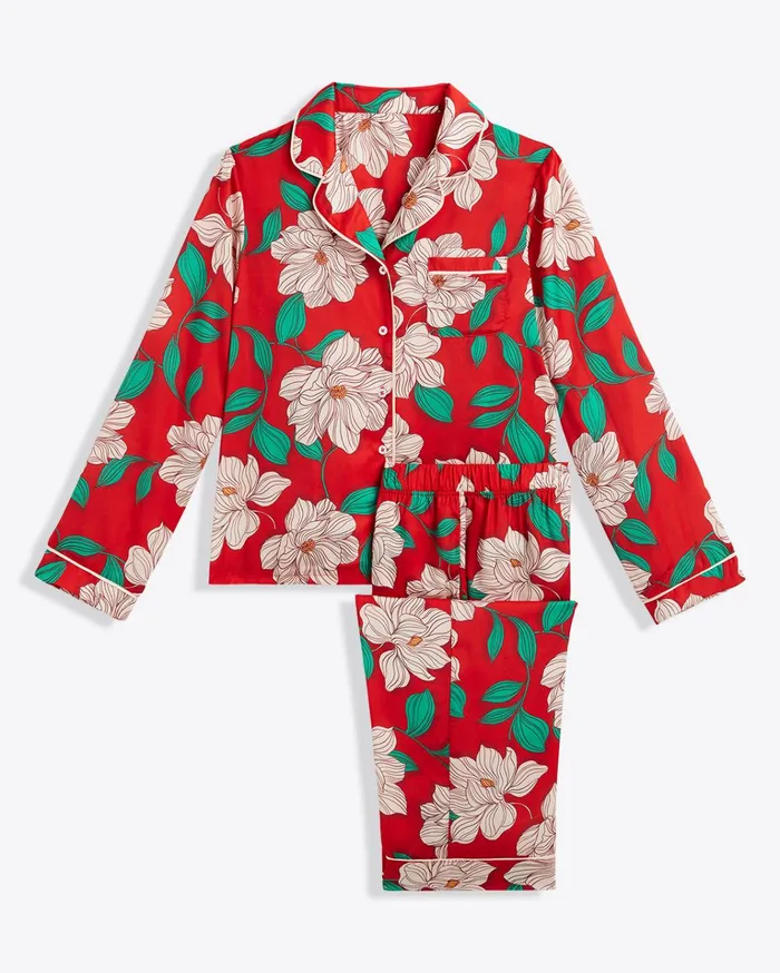 Draper James Long Sleeve Pajama Set Women Lounge and Pajamas