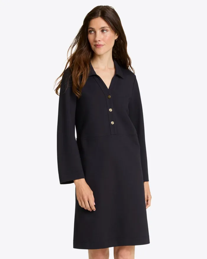 Draper James Lyla Shirtdress In Ponte Women Dresses