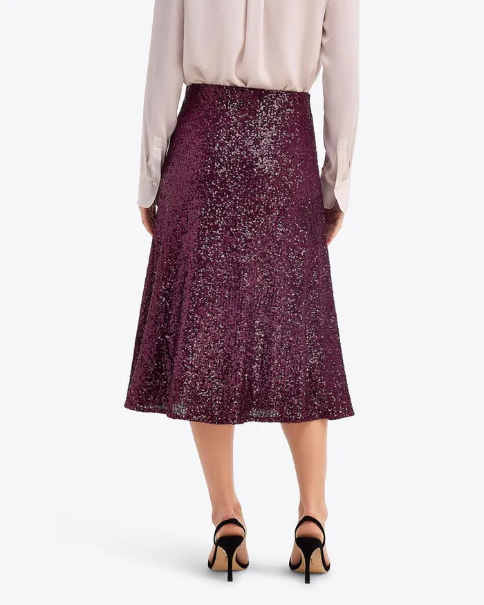 Draper James Midi Skirt In Sequins Women Bottoms and Skirts