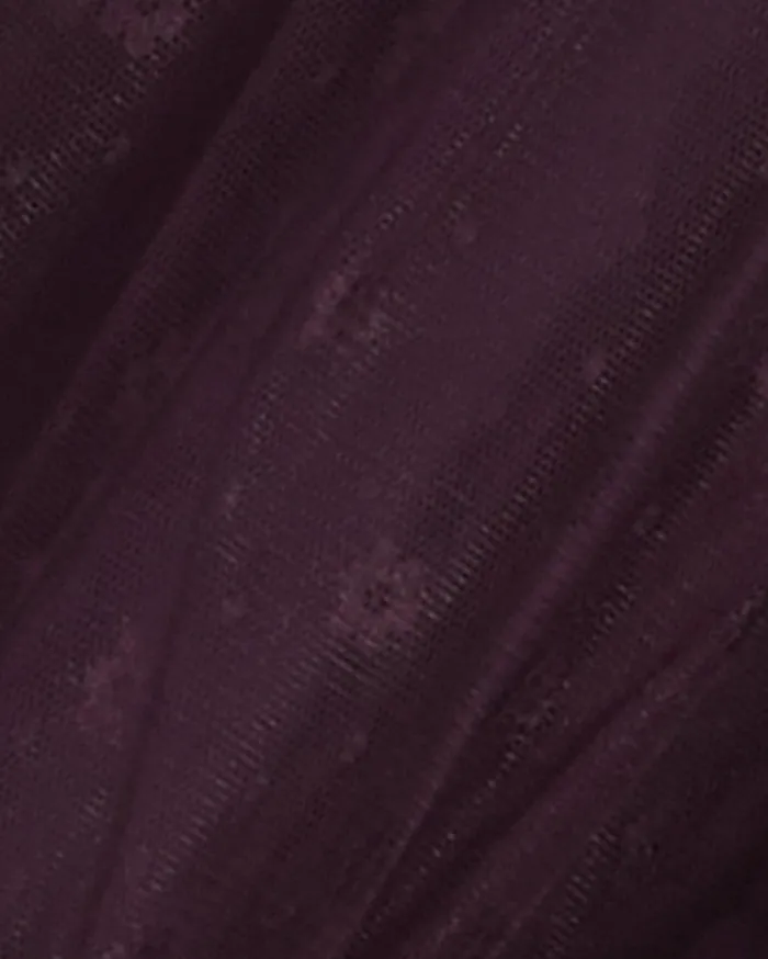 Draper James Morgan Top In Plum Tulle Women Tops