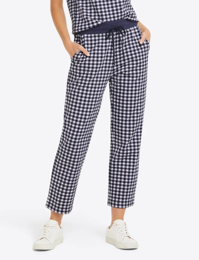 Draper James Natalie Sweatpants In Gingham Women Lounge and Pajamas