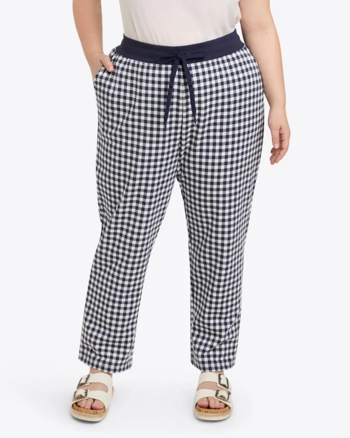 Draper James Natalie Sweatpants In Gingham Women Lounge and Pajamas