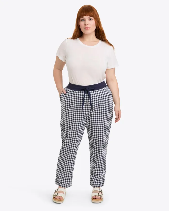 Draper James Natalie Sweatpants In Gingham Women Lounge and Pajamas