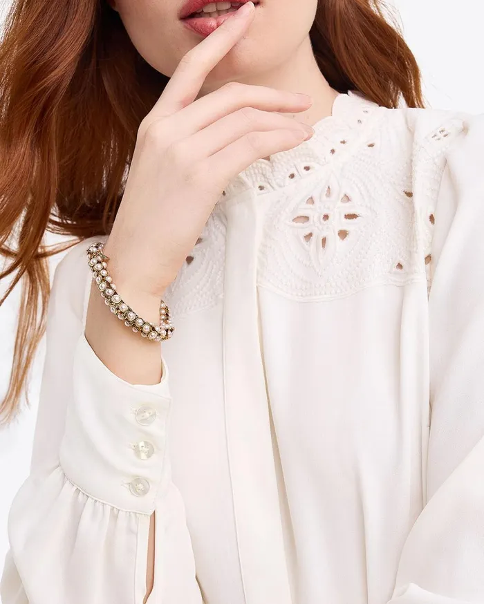 Draper James Pearl Stretch Bracelet Women Jewelry