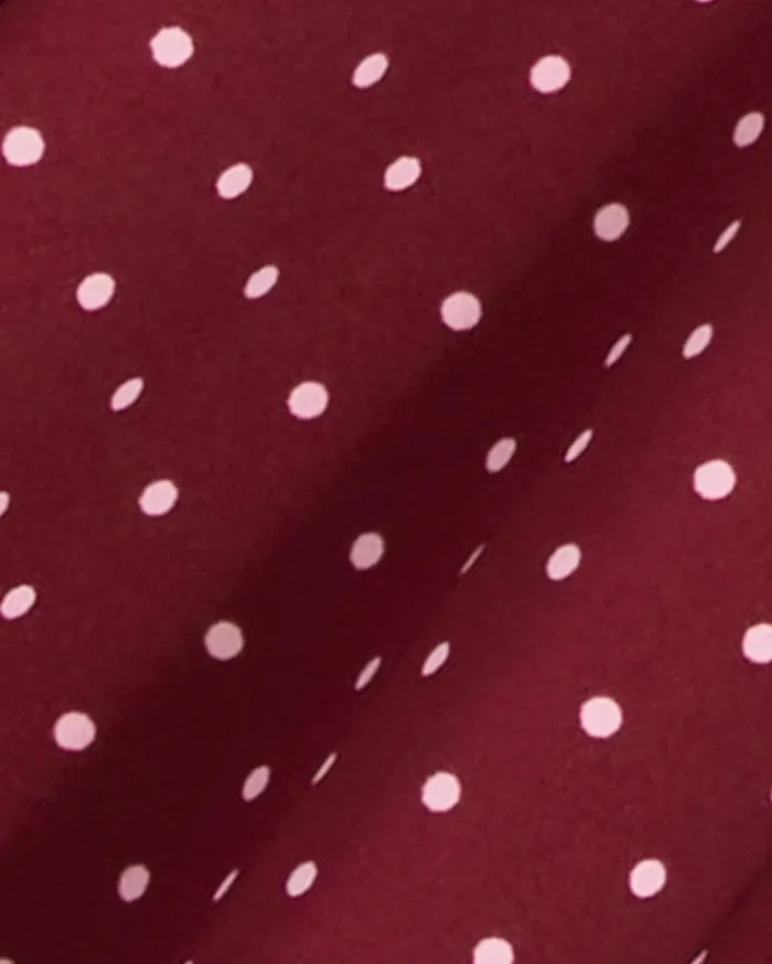 Draper James Rosanne Shift Dress In Merlot Polka Dot Women Dresses